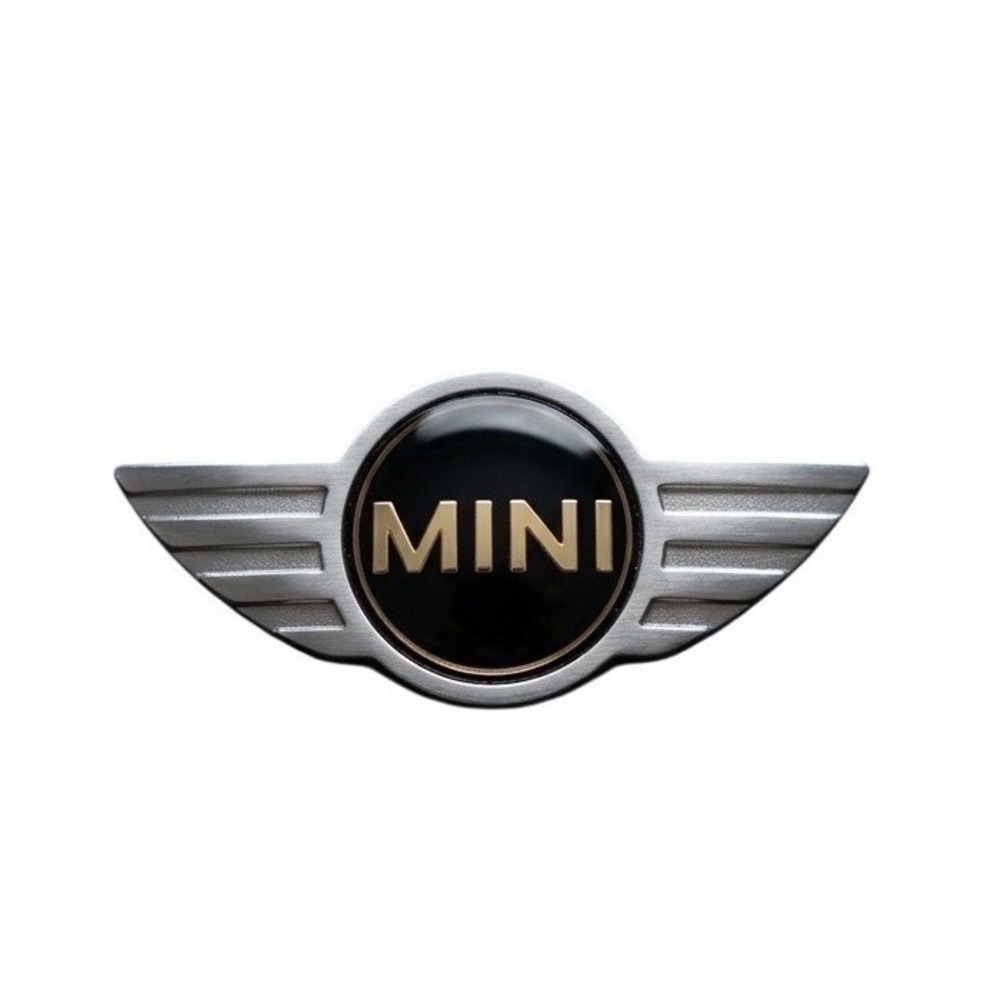 MINI Cooper Winged Emblem Badge‎ Chrome Key Ring Charm Collectible Accessory